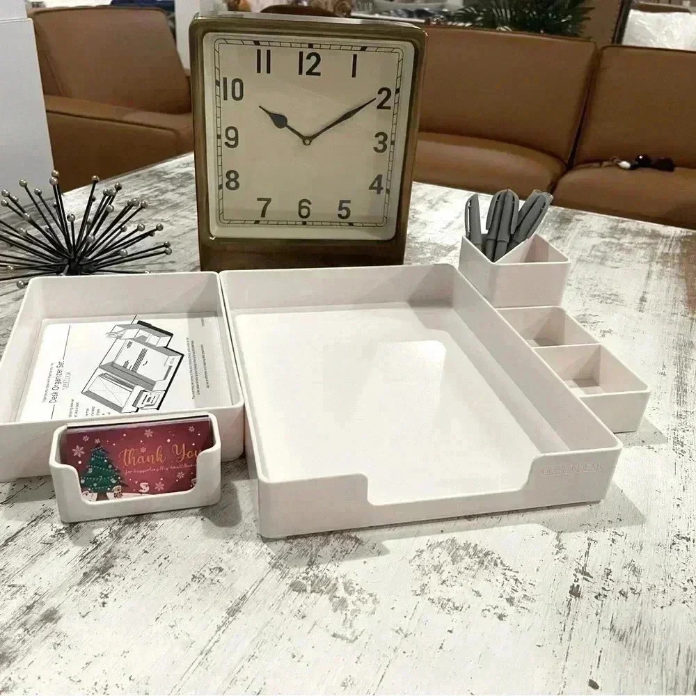 Desk Organizer 6 Piece Set in White - NEW - by UPLIFT Desk